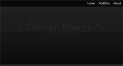 Desktop Screenshot of colleenbowes.com